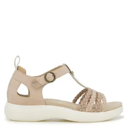 Footbed Sandals*JBU by Jambu Women's , Prague Sandal Light Beige/Tan