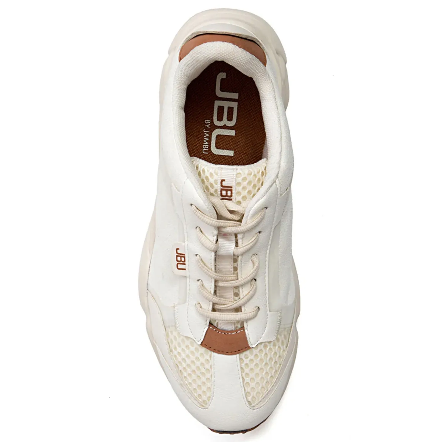 Fashion & Street*JBU by Jambu Women's , Silene Sneaker Bone/Tan