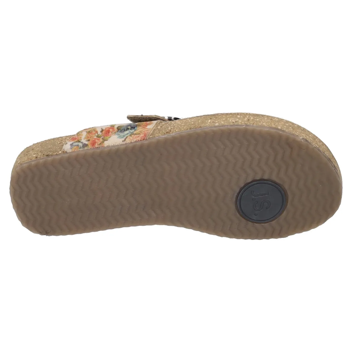 Flip Flops*Josef Seibel Women's , Tonga 77 Sandal Beige Multi Floral