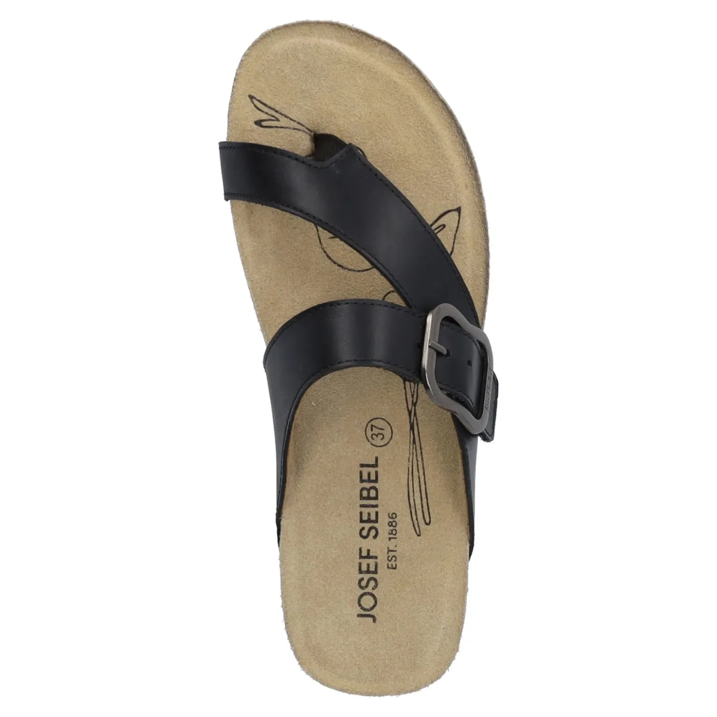Flip Flops*Josef Seibel Women's , Tonga 77 Sandal Black