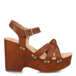 Heeled Sandals*Korks Women's , Dawson Sandal Brown