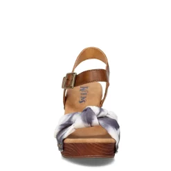 Heeled Sandals*Korks Women's , Natalia Sandal Tan Blue