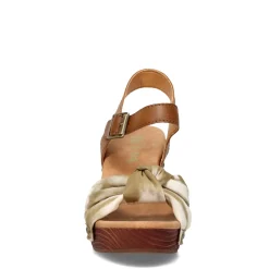 Heeled Sandals*Korks Women's , Natalia Sandal Tan Green