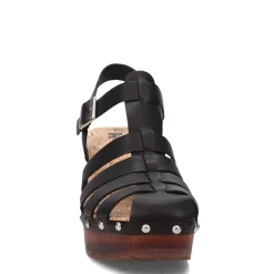 Heeled Sandals*Korks Women's , Whitney Platform Sandal Black