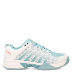 Court*K-Swiss Women's , Express Light Pickleball Shoe White/Nile Blue/Desert Flower