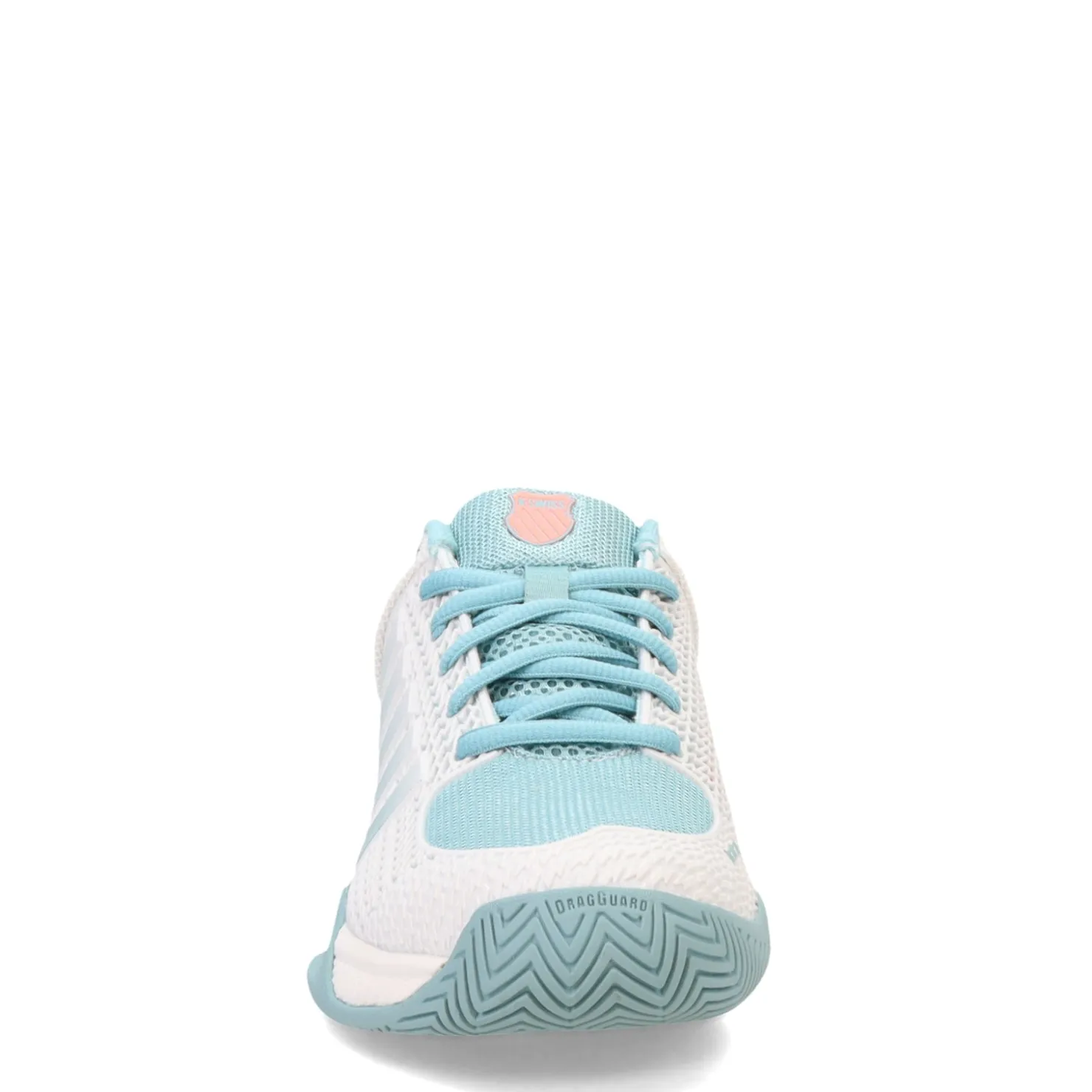 Court*K-Swiss Women's , Express Light Pickleball Shoe White/Nile Blue/Desert Flower