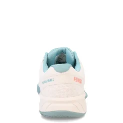 Court*K-Swiss Women's , Express Light Pickleball Shoe White/Nile Blue/Desert Flower