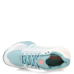 Court*K-Swiss Women's , Express Light Pickleball Shoe White/Nile Blue/Desert Flower