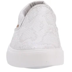 Fashion & Street*Lamo Women's , Piper Slip-On White Snake