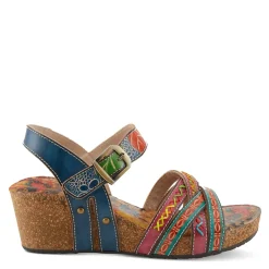 Women's L'Artiste By Spring Step, Bosquet Wedge Sandal|L Artiste Clearance
