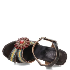 Heeled Sandals*L Artiste Women's L'Artiste by Spring Step, Astarr Sandal Black Multi