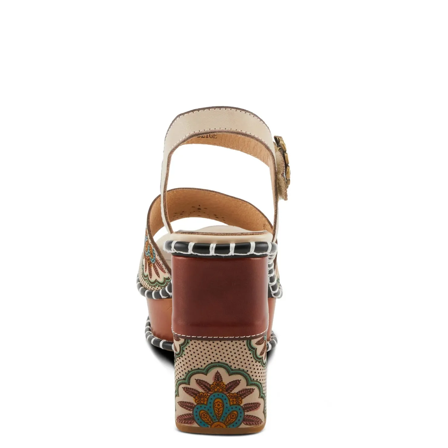 Heeled Sandals*L Artiste Women's L'Artiste By Spring Step, Gogetem Sandal Beige Multi