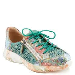 Fashion & Street*L Artiste Women's L'Artiste By Spring Step, Jazzie Sneaker Turquoise Multi