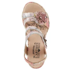 Wedges*L Artiste Women's L'Artiste By Spring Step, Karnitsky Sandal Pink Multi