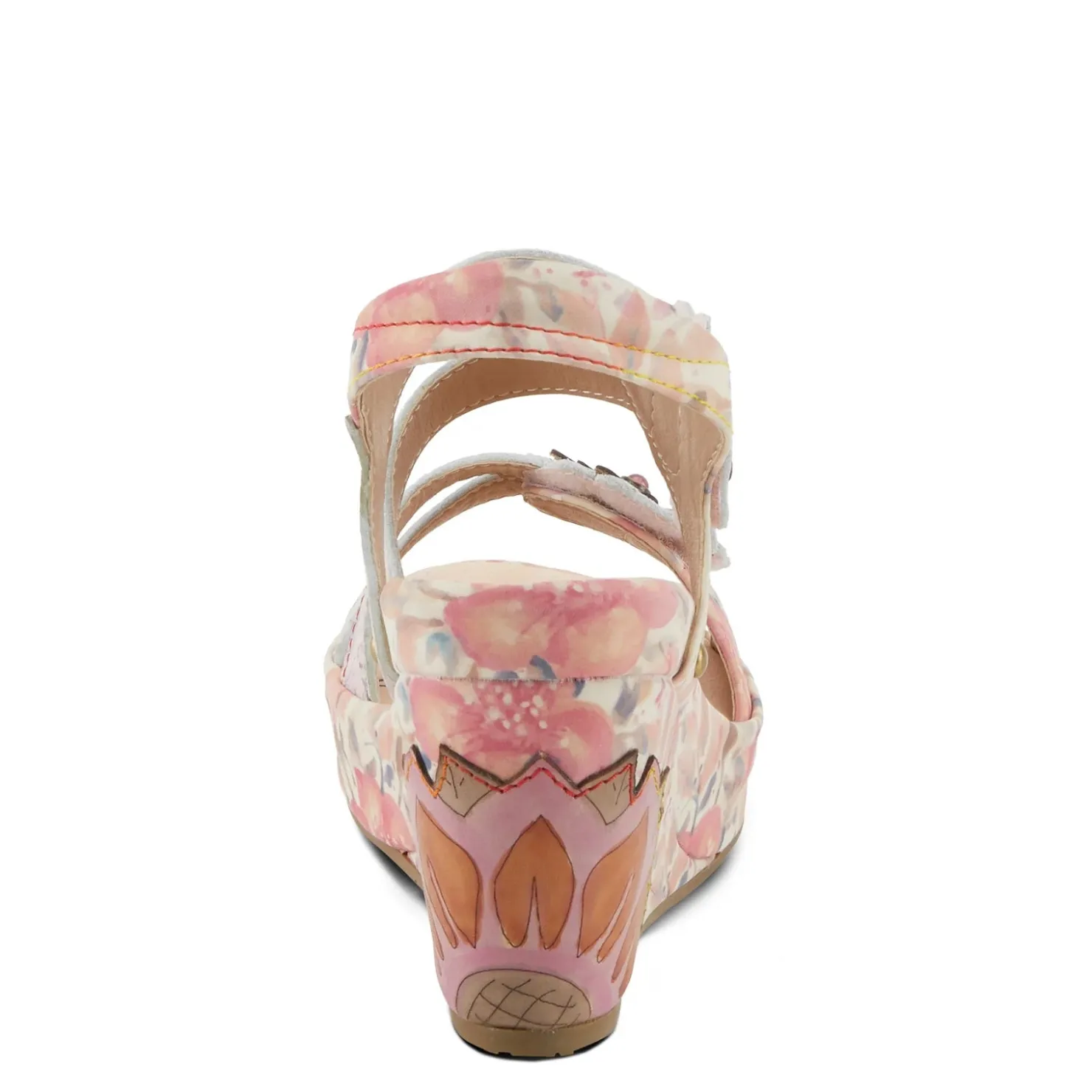 Wedges*L Artiste Women's L'Artiste By Spring Step, Karnitsky Sandal Pink Multi