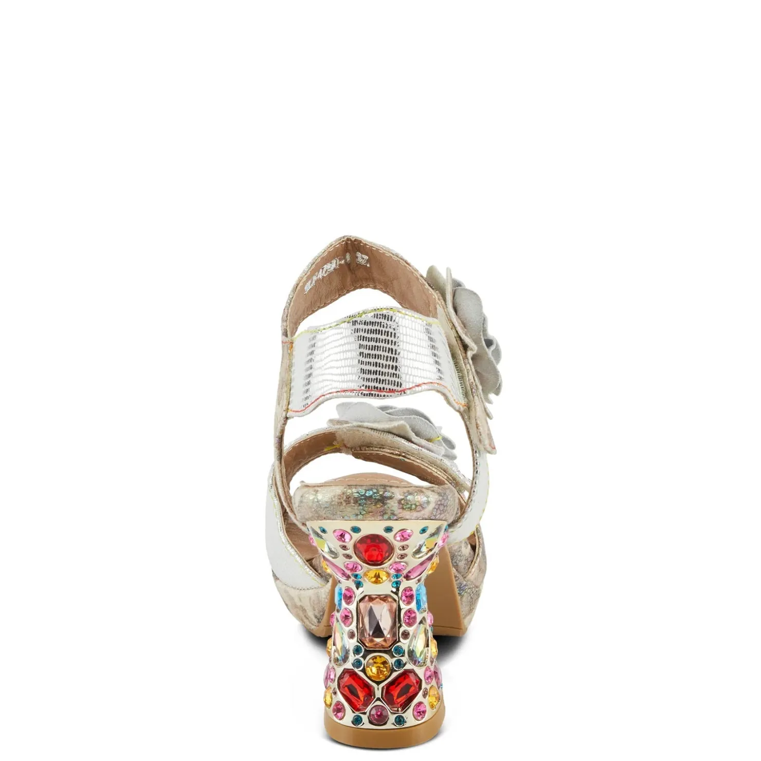 Heeled Sandals*L Artiste Women's L'Artiste By Spring Step, Smashing Sandal Ice Multi