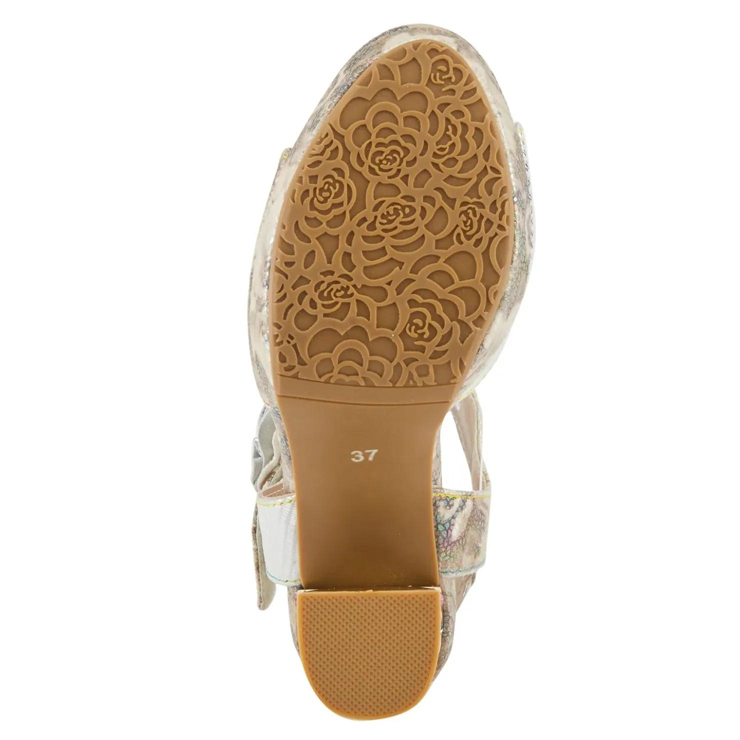 Heeled Sandals*L Artiste Women's L'Artiste By Spring Step, Smashing Sandal Ice Multi