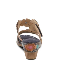 Heeled Sandals*L Artiste Women's L'Artiste By Spring Step, Summerfun Sandal Navy Multi