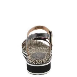 Wedges*L Artiste Women's L'Artiste By Spring Step Tilton Wedge Sandal Black