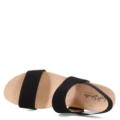 Wedges*LifeStride Women's , Delta Sandal Black