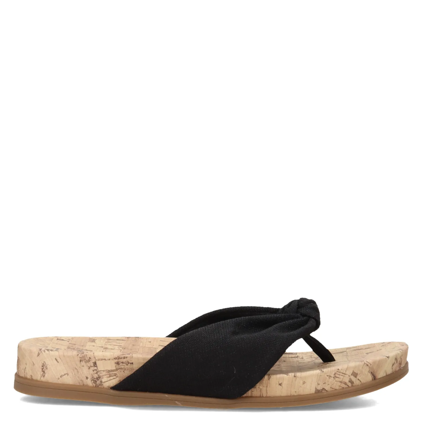 Flip Flops*LifeStride Women's , Happy Sandal Black Linen