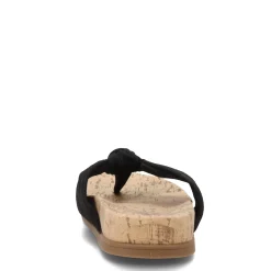 Flip Flops*LifeStride Women's , Happy Sandal Black Linen