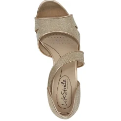 Heeled Sandals*LifeStride Women's , Mega Sandal Platino