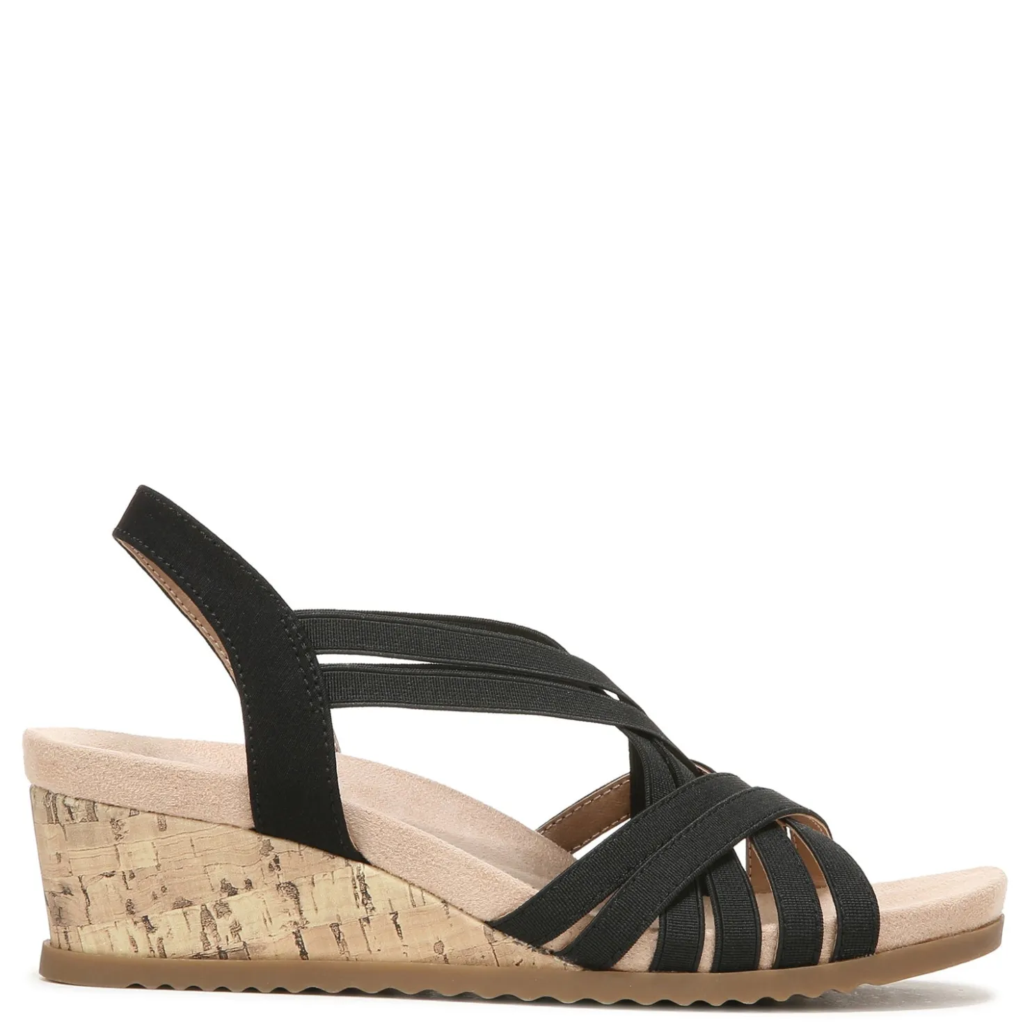 Wedges*LifeStride Women's , Stellar Sandal Black