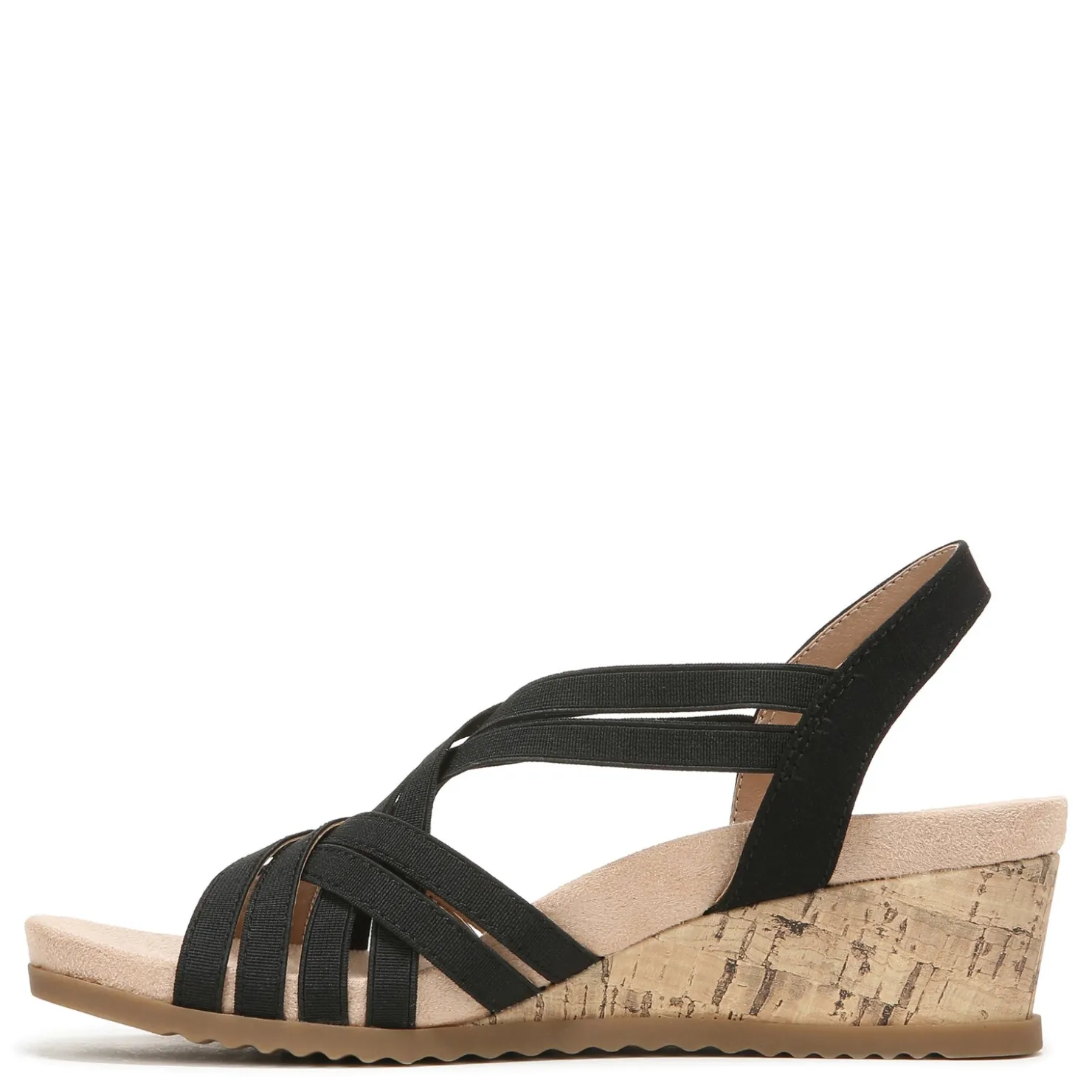 Wedges*LifeStride Women's , Stellar Sandal Black