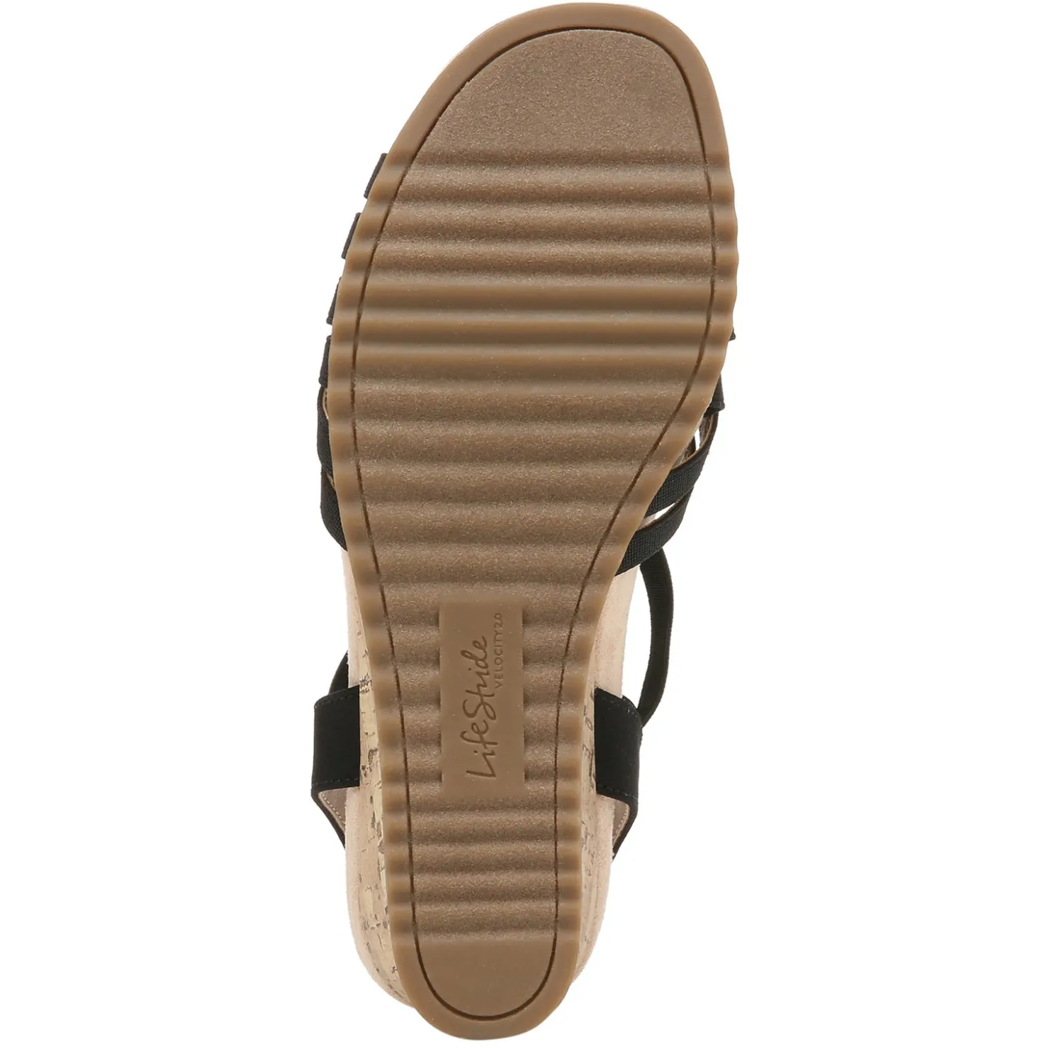 Wedges*LifeStride Women's , Stellar Sandal Black