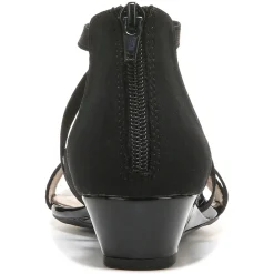 Wedges*LifeStride Women's , Yolanda Sandal Black Stretch