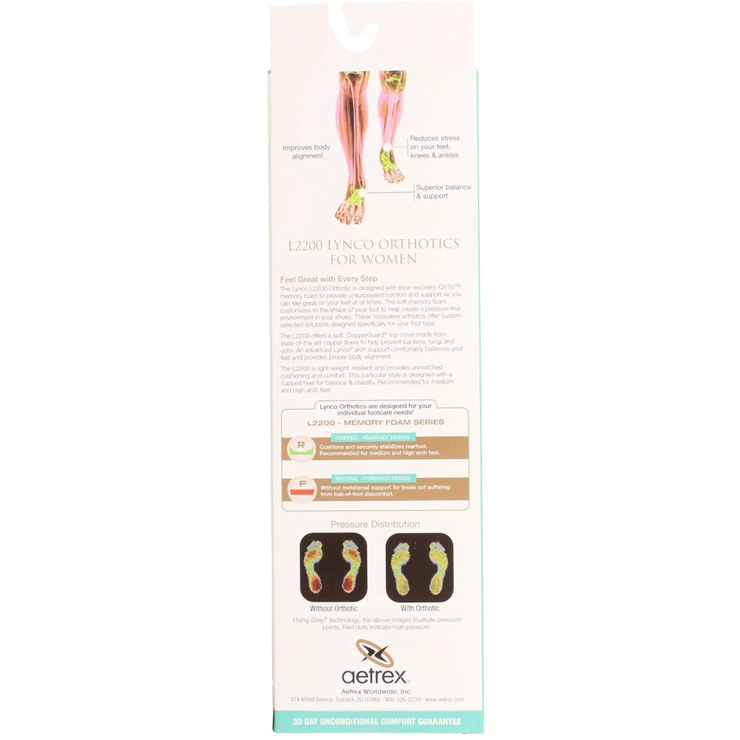Insoles*Aetrex Women's Lynco by , Memory Foam Ortho Cup/Neutral Neutral Brown Multi