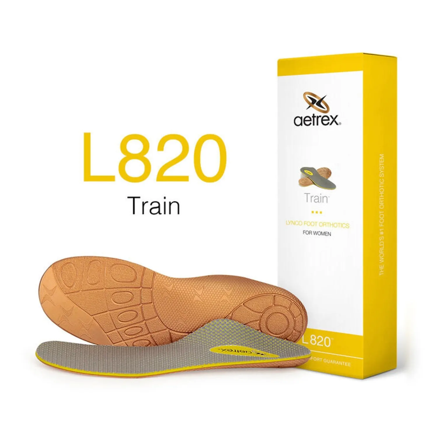 Insoles*Aetrex Women's Lynco by , Train Posted Orthotics Transparent