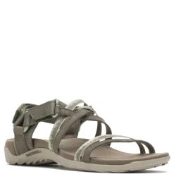 Footbed Sandals*Merrell Women's , Terran Cush 3 Lattice Sandal Olive