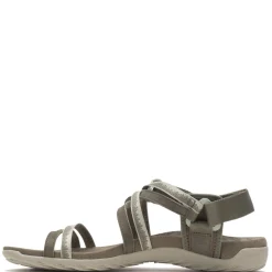 Footbed Sandals*Merrell Women's , Terran Cush 3 Lattice Sandal Olive