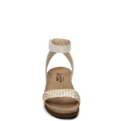 Footbed Sandals*Naot Women's , Abbie Sandal White Metallic