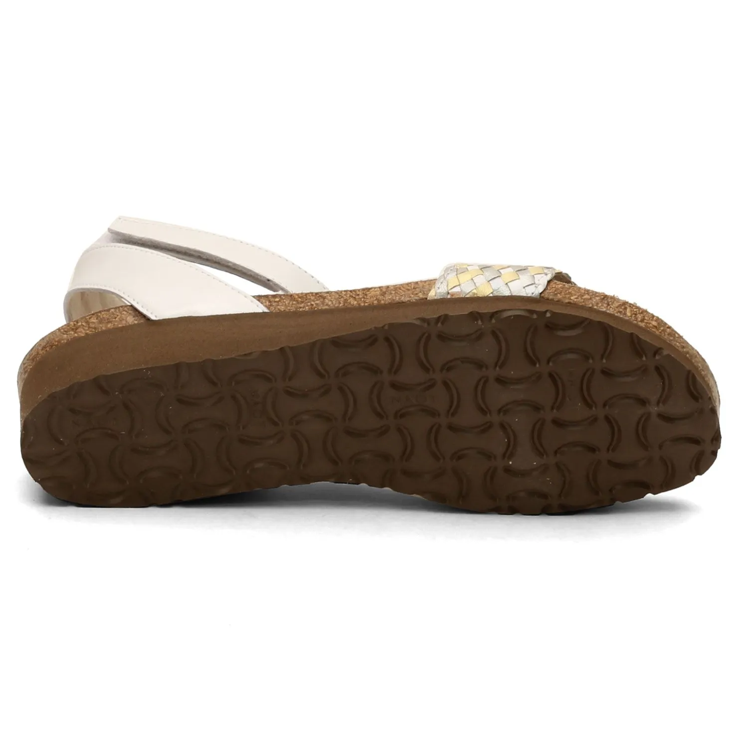 Footbed Sandals*Naot Women's , Abbie Sandal White Metallic