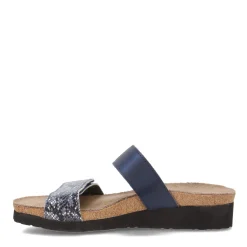 Footbed Sandals*Naot Women's , Althea Sandal Navy Python/Polar Sea
