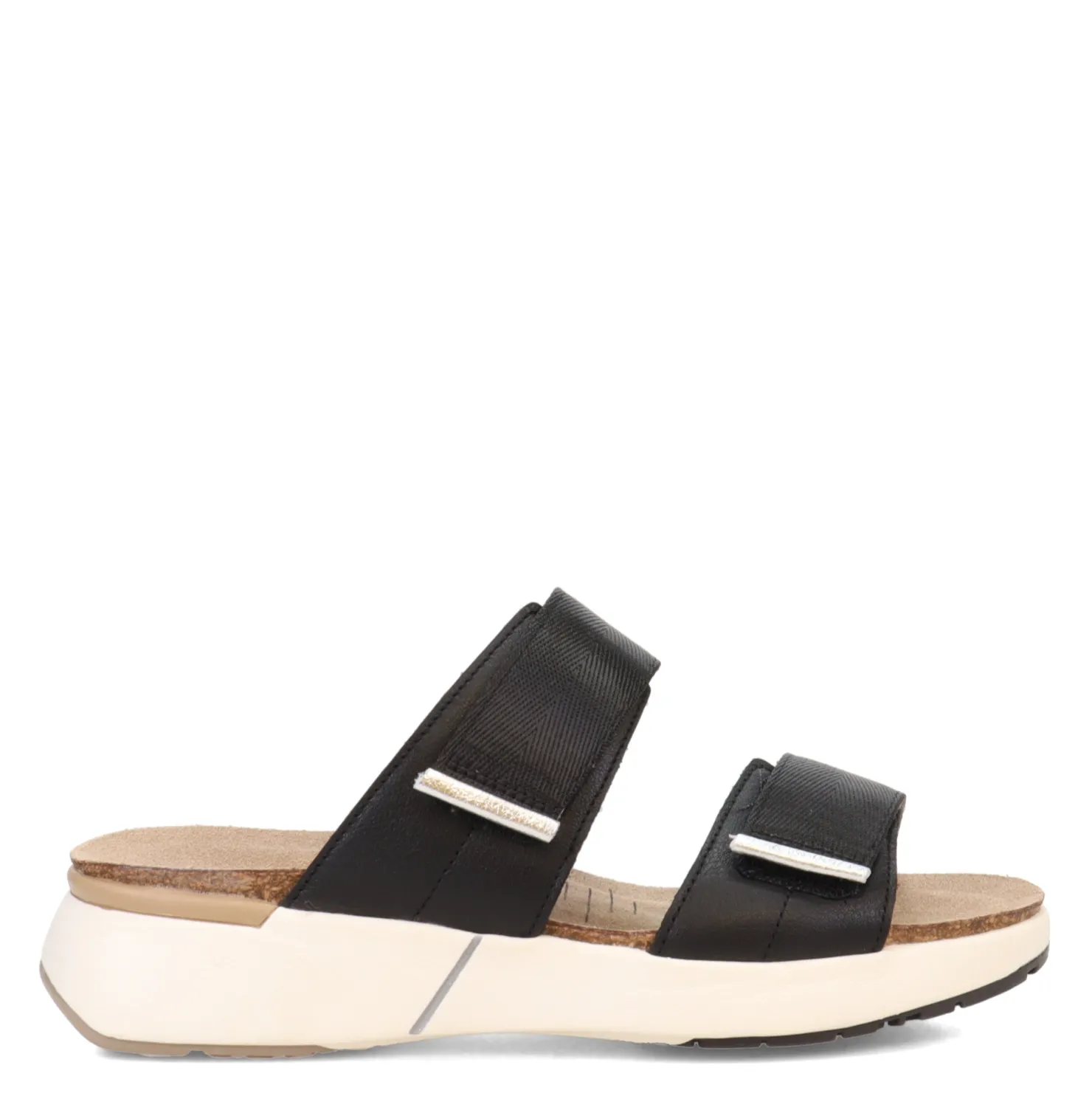 Footbed Sandals*Naot Women's , Calliope Sandal Black/Silver
