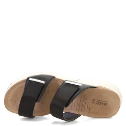 Footbed Sandals*Naot Women's , Calliope Sandal Black/Silver