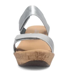 Wedges*Naot Women's , Caveran Sandal Silver