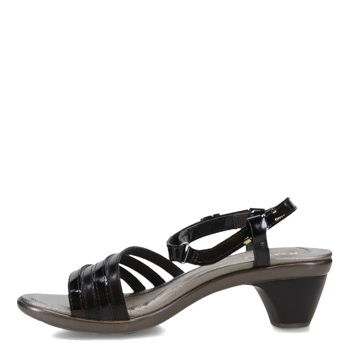 Heeled Sandals*Naot Women's , Current Sandal Black Mix
