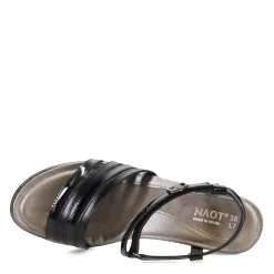 Heeled Sandals*Naot Women's , Current Sandal Black Mix