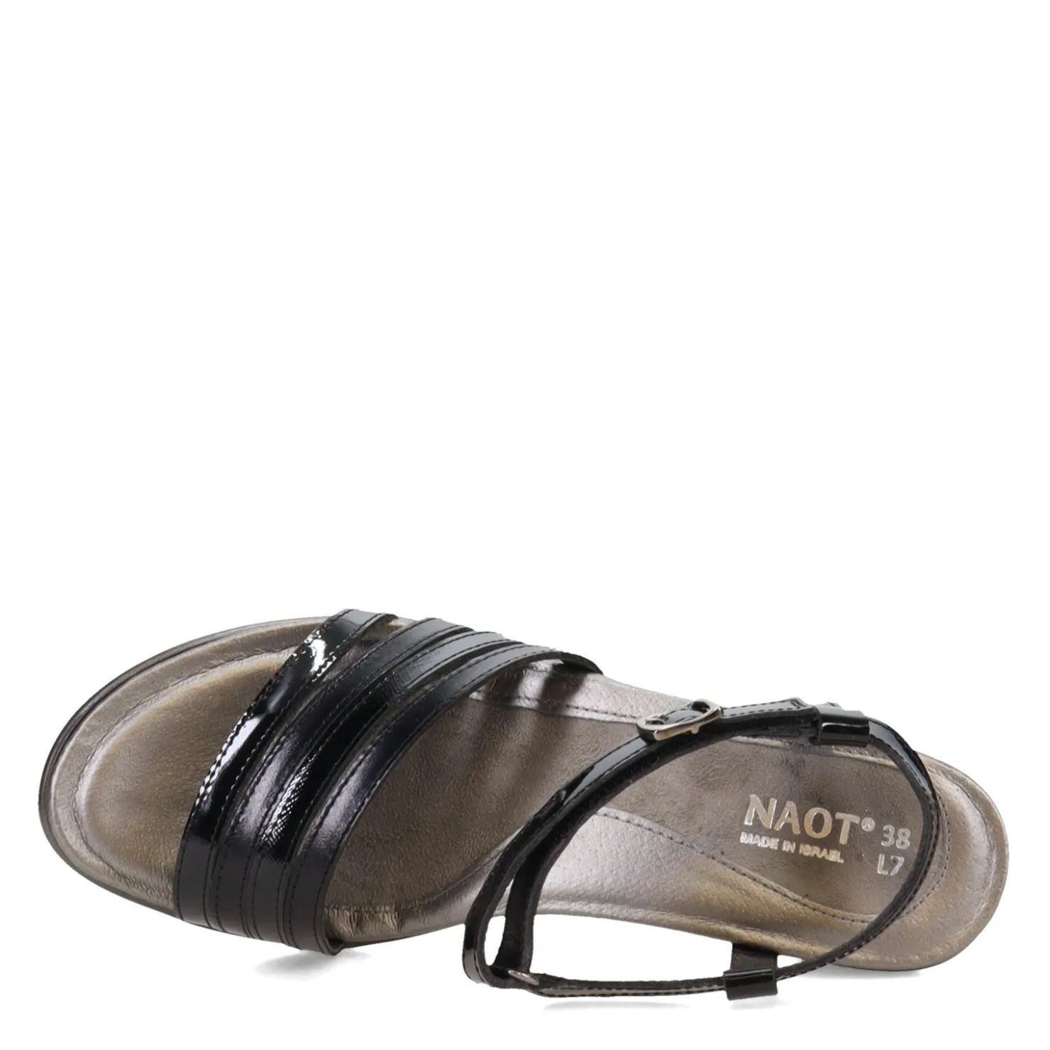 Heeled Sandals*Naot Women's , Current Sandal Black Mix