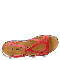 Footbed Sandals*Naot Women's , Dorith Sandal Kiss Red
