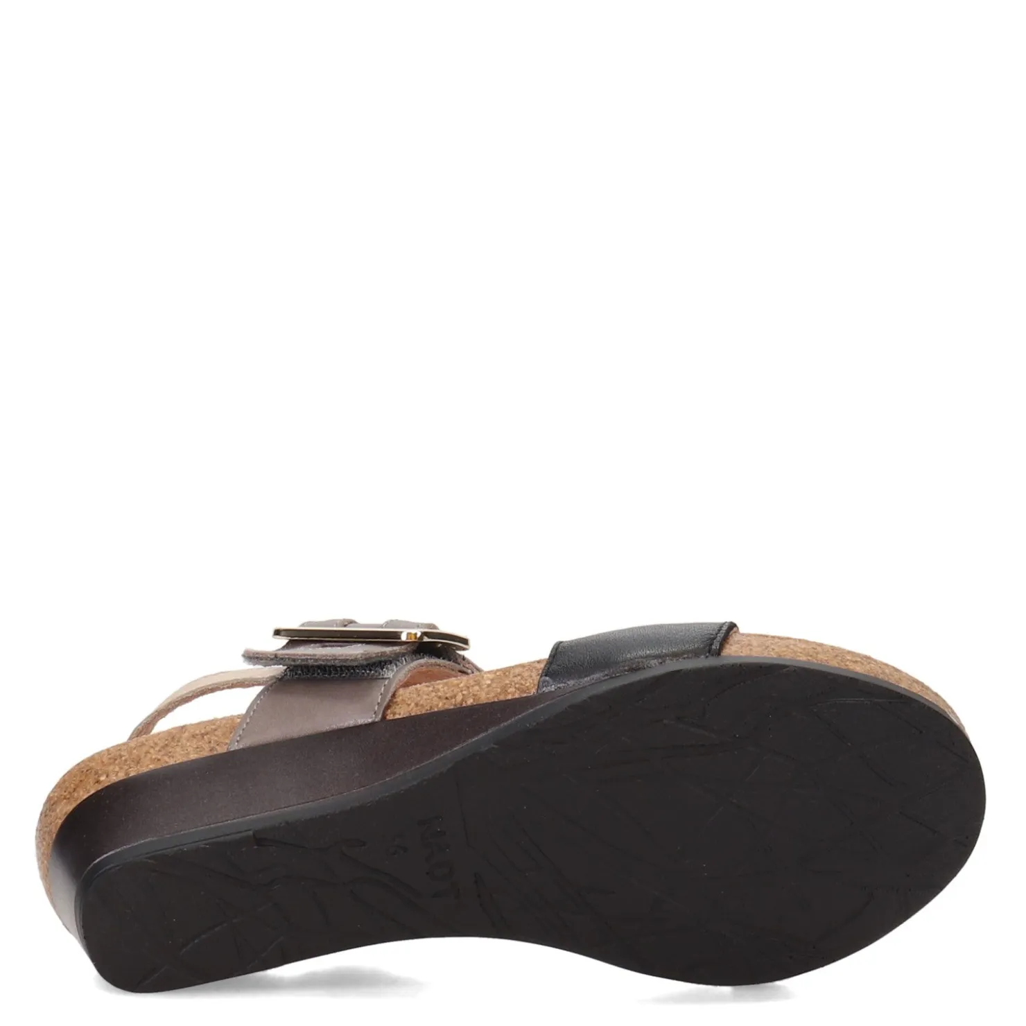 Footbed Sandals*Naot Women's , Dynasty Sandal Black Grey