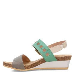 Wedges*Naot Women's , Dynasty Sandal Gray Green Multi