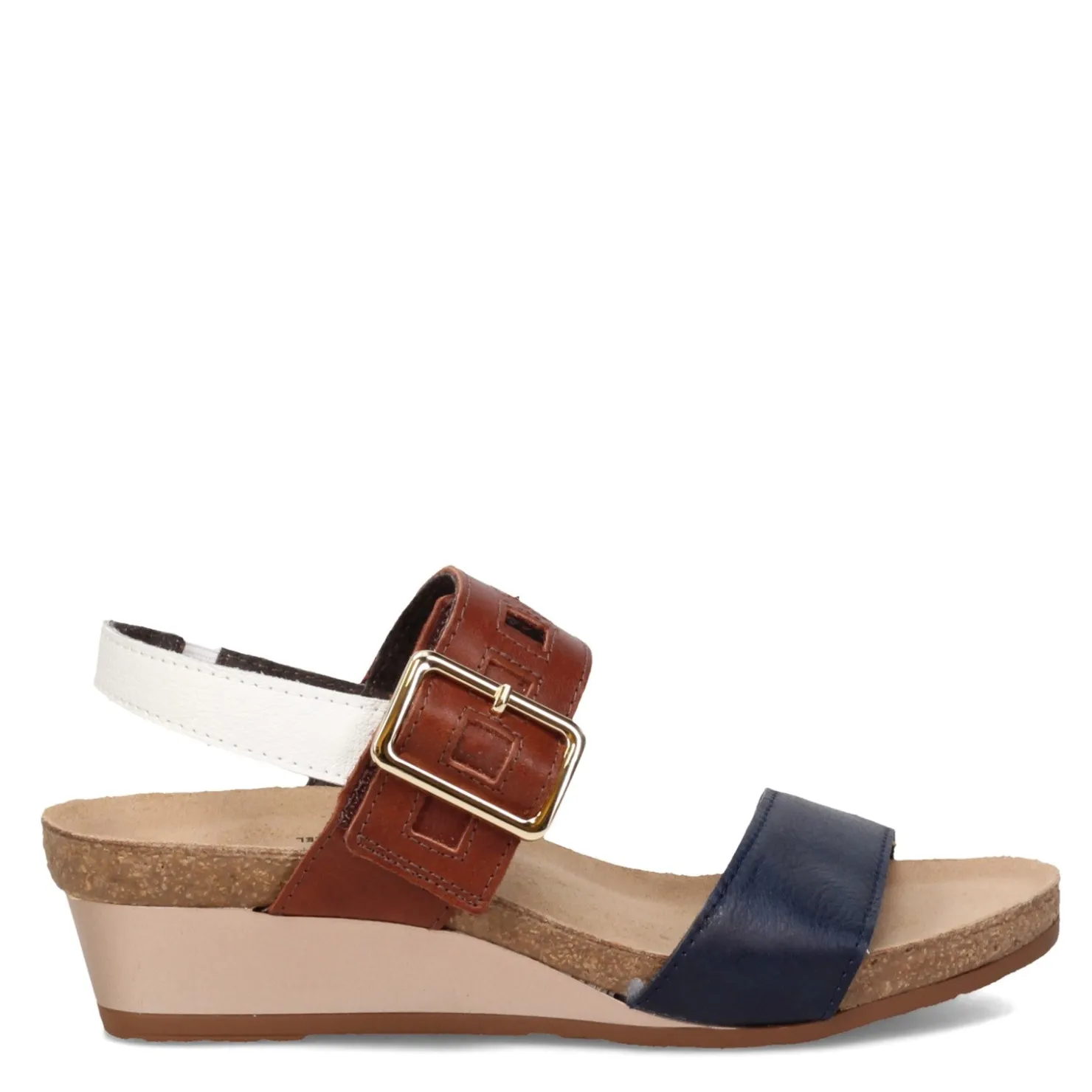 Footbed Sandals*Naot Women's , Dynasty Sandal Blue / Tan