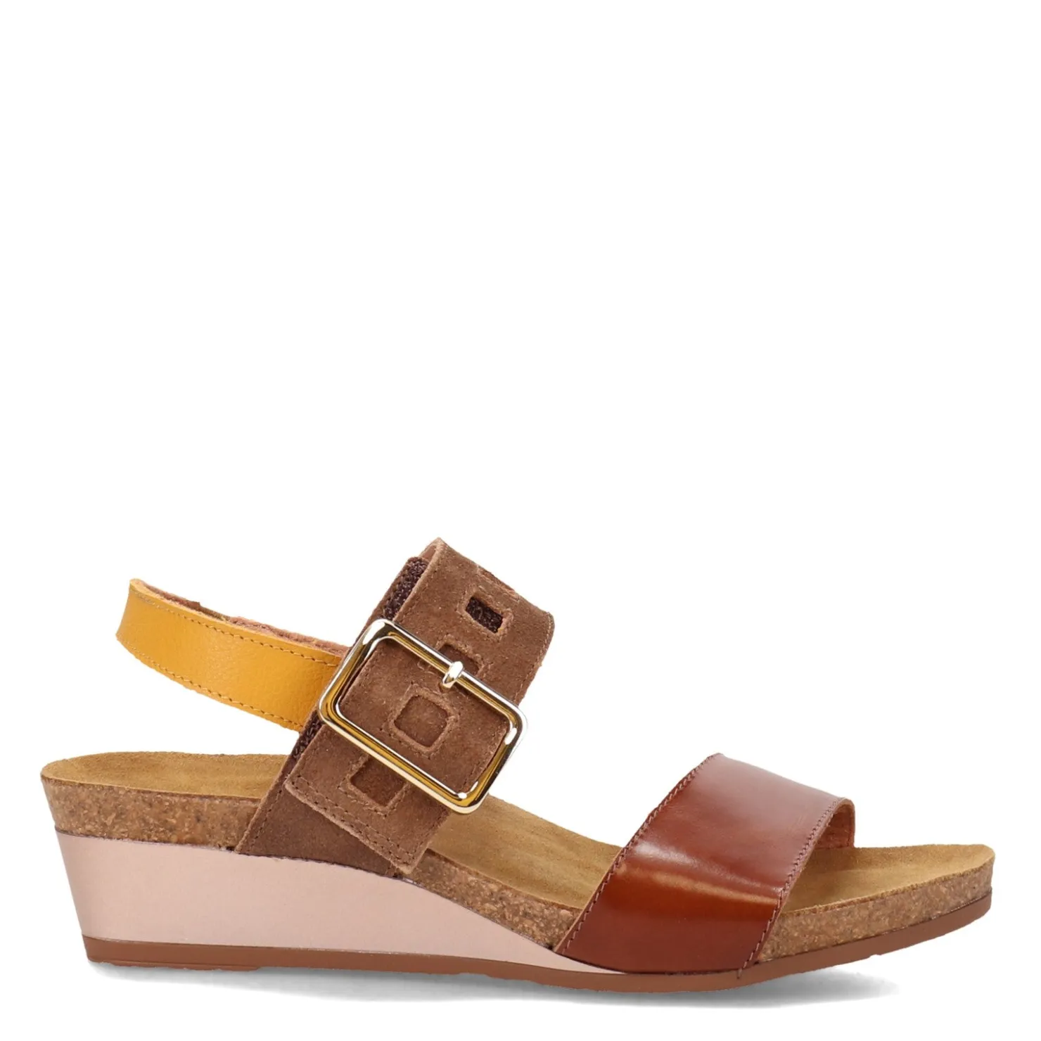 Footbed Sandals*Naot Women's , Dynasty Sandal Brown Marigold