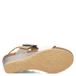 Wedges*Naot Women's , Dynasty Sandal White / Beige